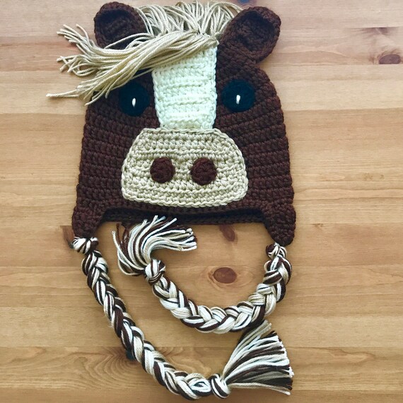 Crochet Horse Hat Crochet Animal Hat 