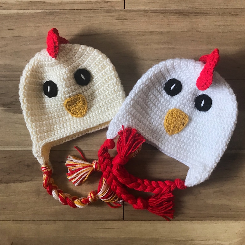 Chicken Crochet Hat Chicken Beanie Chicken Costume Etsy