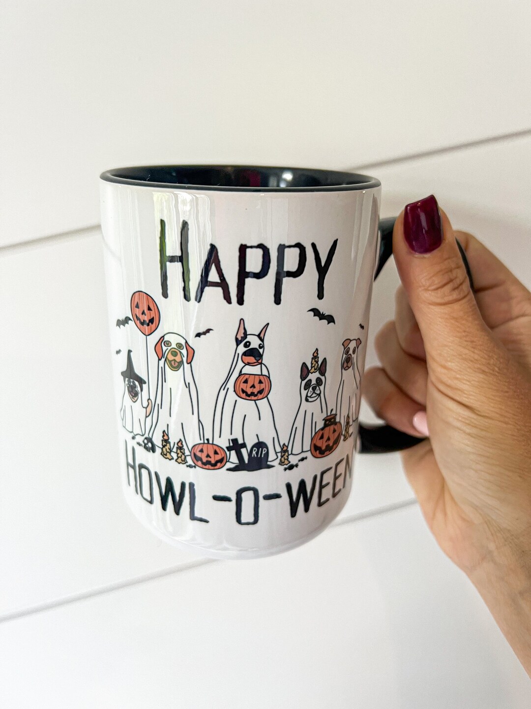 Happy Howlween Mug Halloween Coffee Bar Halloween Mug Etsy