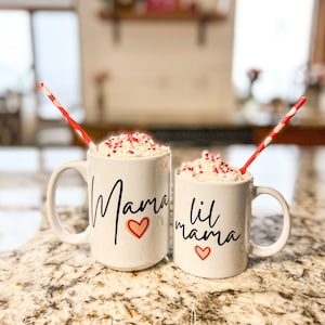 Mama and Me Mugs • Mama Mini Mugs • Mama • Lil Mama Mug Set • Mama mug • Mama Mug Set
