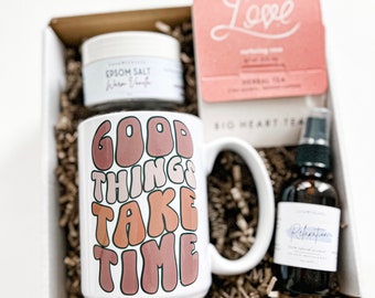 Good Things Take Time Care Box • IVF Gift • IUI • Fertility Support • New Journey • Support Gift • Just Because Care Box • New Job