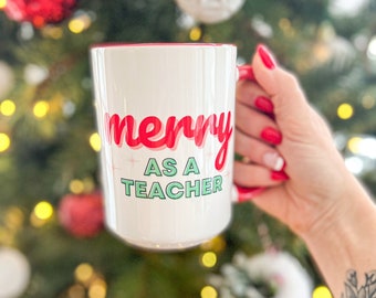 Merry As A Mother Mug • Merry As A Mother • Merry As A Small Business Owner • Holiday Mug • Christmas Mug • Secret Santa • Stocking Stuffer