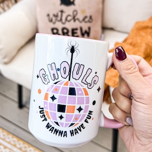 Ghouls Just Wanna Have Fun Mug • Halloween Mug • Girly Halloween Mug • Pink Halloween • Fall Mug