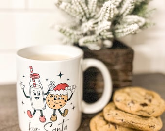 Milk for Santa Mug • Milk and Cookies Mug • Santa Mug • Christmas Mug