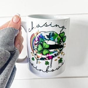 Chasing Rainbows Mug • St. Patrick’s Day • St. Patrick’s Day Mug • St. Patrick’s Day Gift