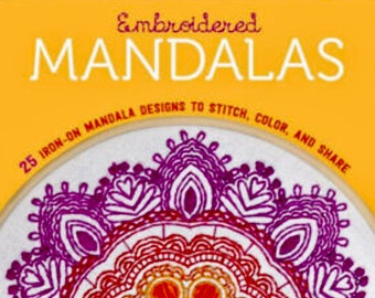 Embroidered Mandalas (Paperback, enclosed spiral) ALWAYS FREE SHIPPING