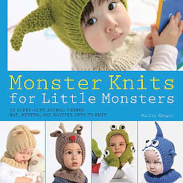 Monster Knits for Little Monsters : animal-themed hat and mitten sets, pig, shark,owl, teddy bear, frog, fox, bluebird ALWAYS FREE SHIPPING