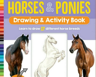 Книга для рисования и занятий «Лошади и пони» Научитесь рисовать 17 различных пород лошадей Уолтера Фостера-младшего. ВСЕГДА БЕСПЛАТНАЯ ДОСТАВКА Новинка
