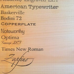 Large 23" live edge wood burned sign image 4