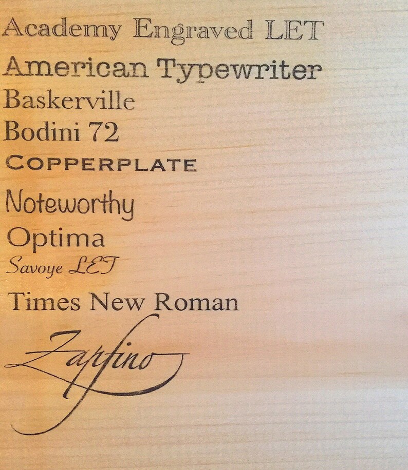 Large 23" live edge wood burned sign image 4