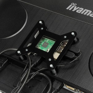 PiCano Black is a VESA mount and bracket case for Raspberry Pi. image 3