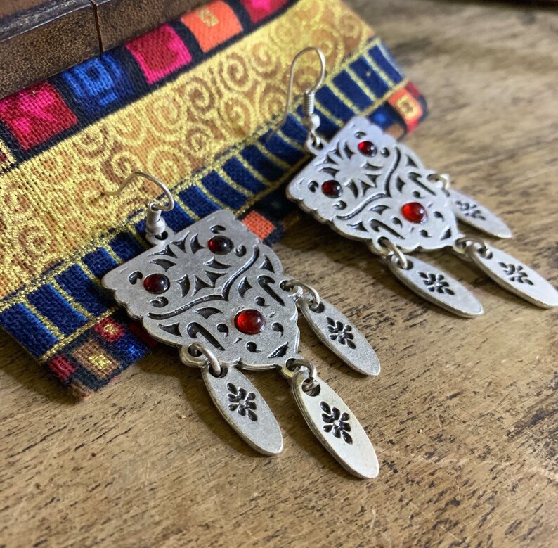 Gypsy earrings gypsy jewelry Bijoux ethnique Ethnic earrings Ethnic jewelry boho earrings