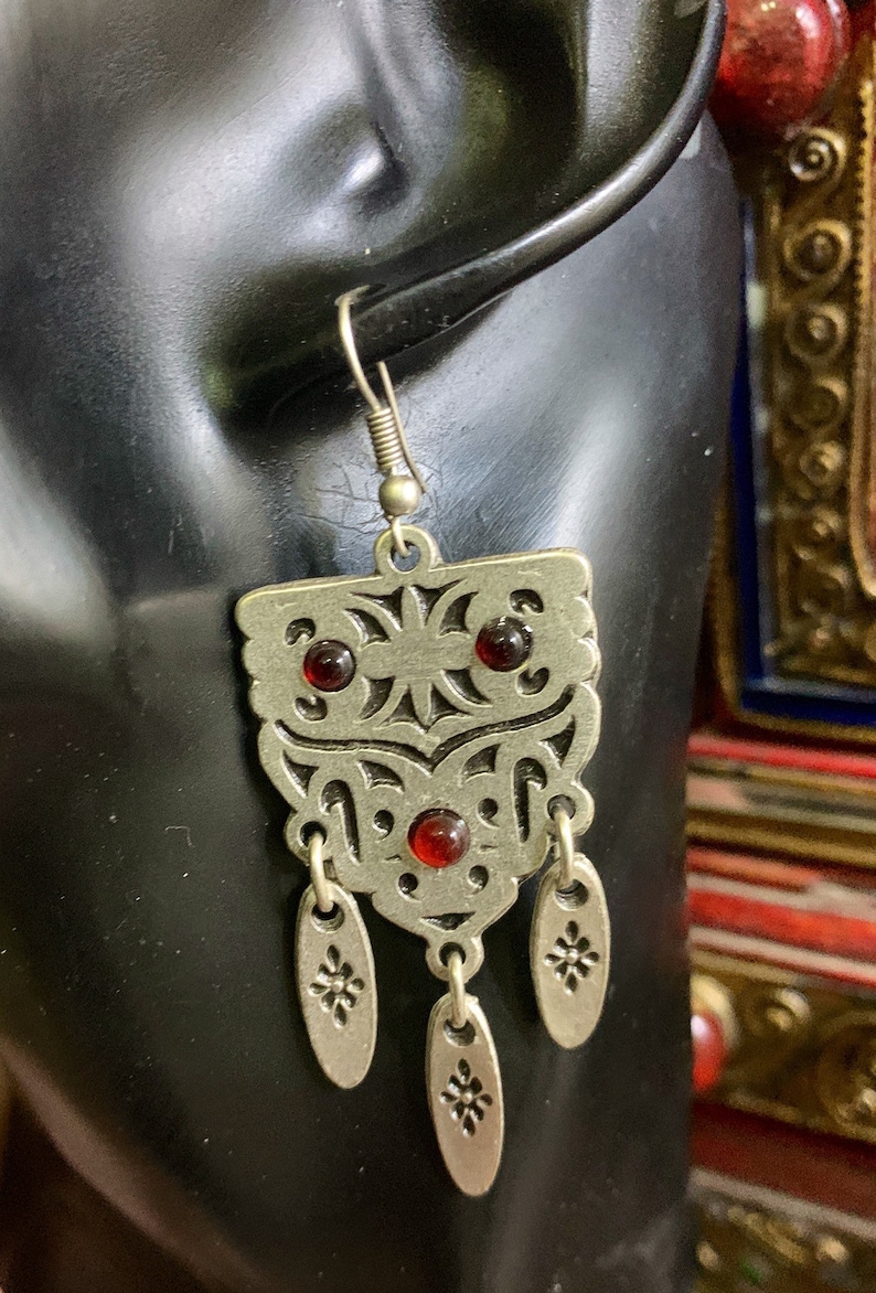 Gypsy earrings gypsy jewelry Bijoux ethnique Ethnic earrings Ethnic jewelry boho earrings