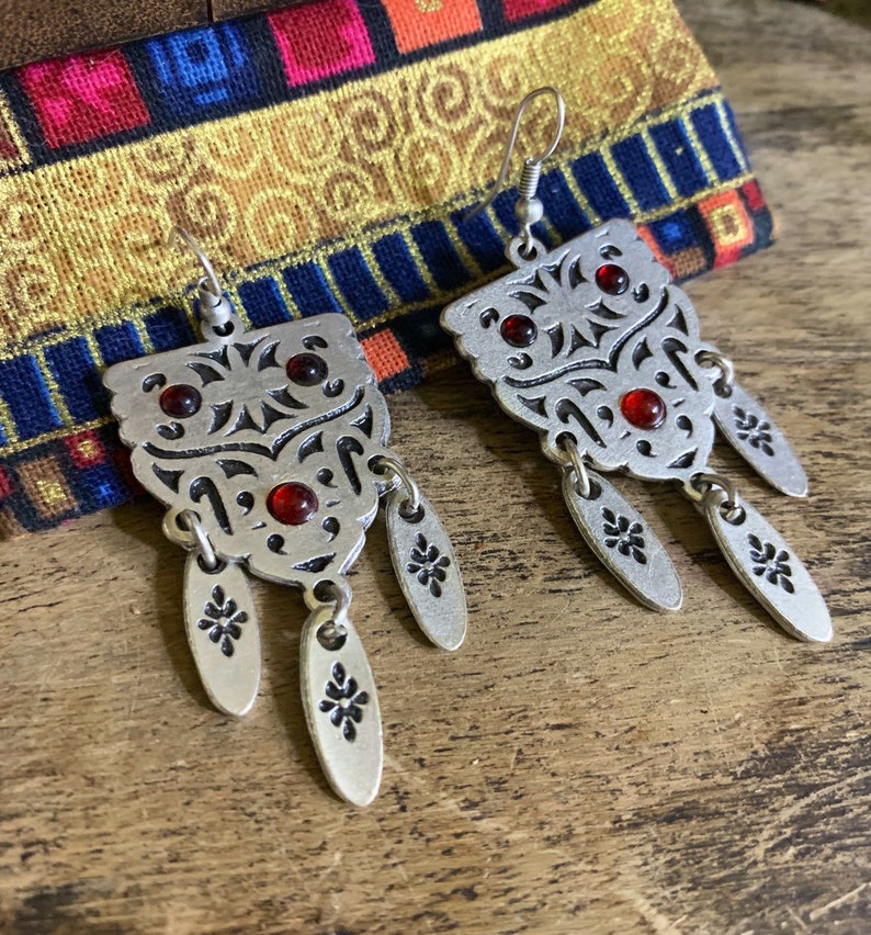 Gypsy earrings gypsy jewelry Bijoux ethnique Ethnic earrings Ethnic jewelry boho earrings