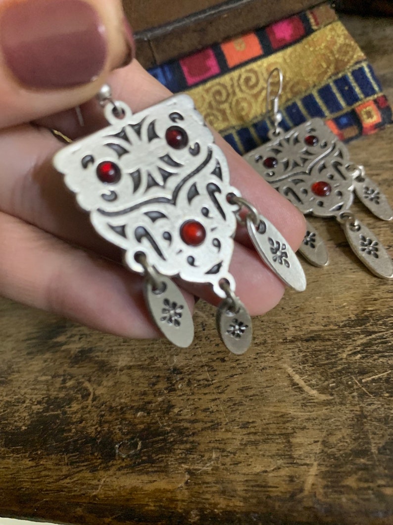 Gypsy earrings gypsy jewelry Bijoux ethnique Ethnic earrings Ethnic jewelry boho earrings