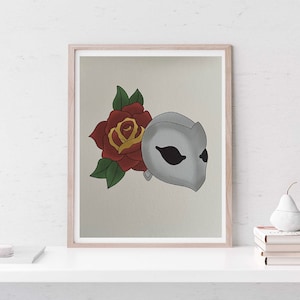 8x10 Phantom of the Paradise Tattoo Flash Printed On Watercolor Paper