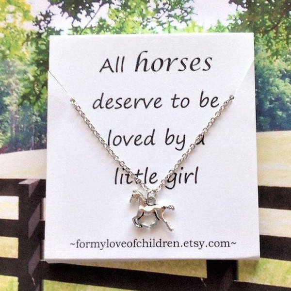 horse necklace most popular item equestrian necklace horse jewelry horse lover gifts girls horse necklace little girl jewelry horse gifts