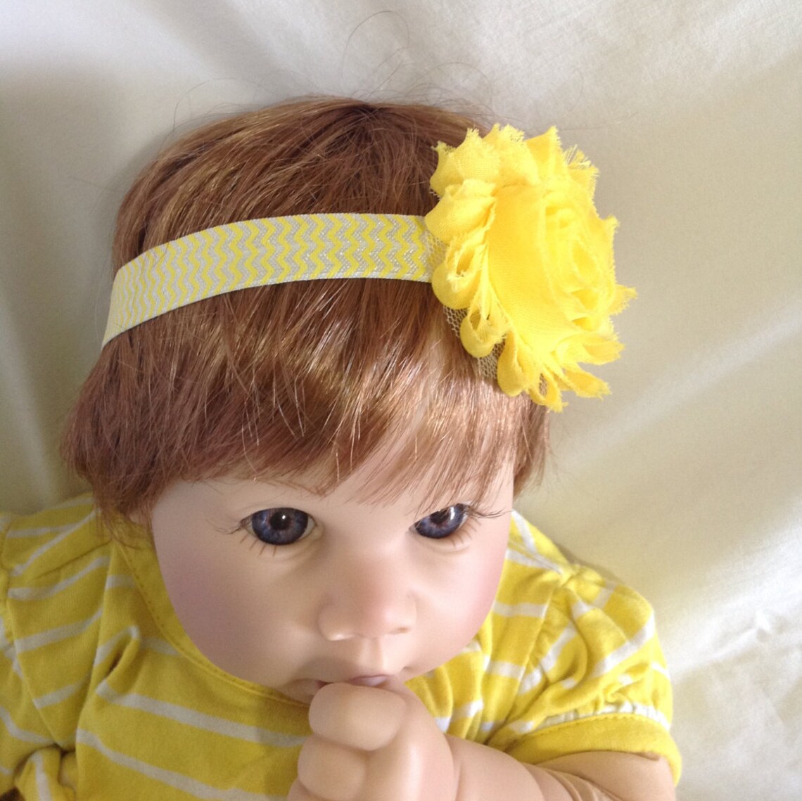 Yellow headband baby headband newborn hairbow gift for new Etsy