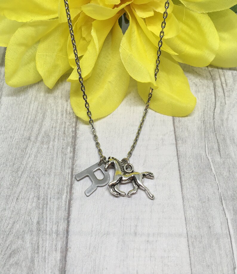 Collana Con Ciondolo A Cuore E Cavallo In Argento - Gioiello Elegante Per Donne E Ragazze - Foto 3