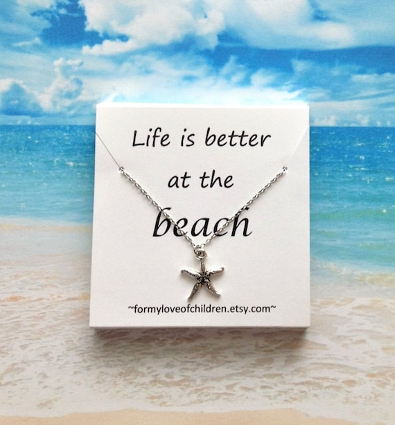 Starfish Necklace Life is Better at the 