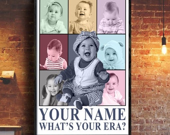 Baby Eras Tour Poster, Custom Picture & Name Poster, Personalize Eras Poster, Custom Era Tour Printable, Birthday Gift