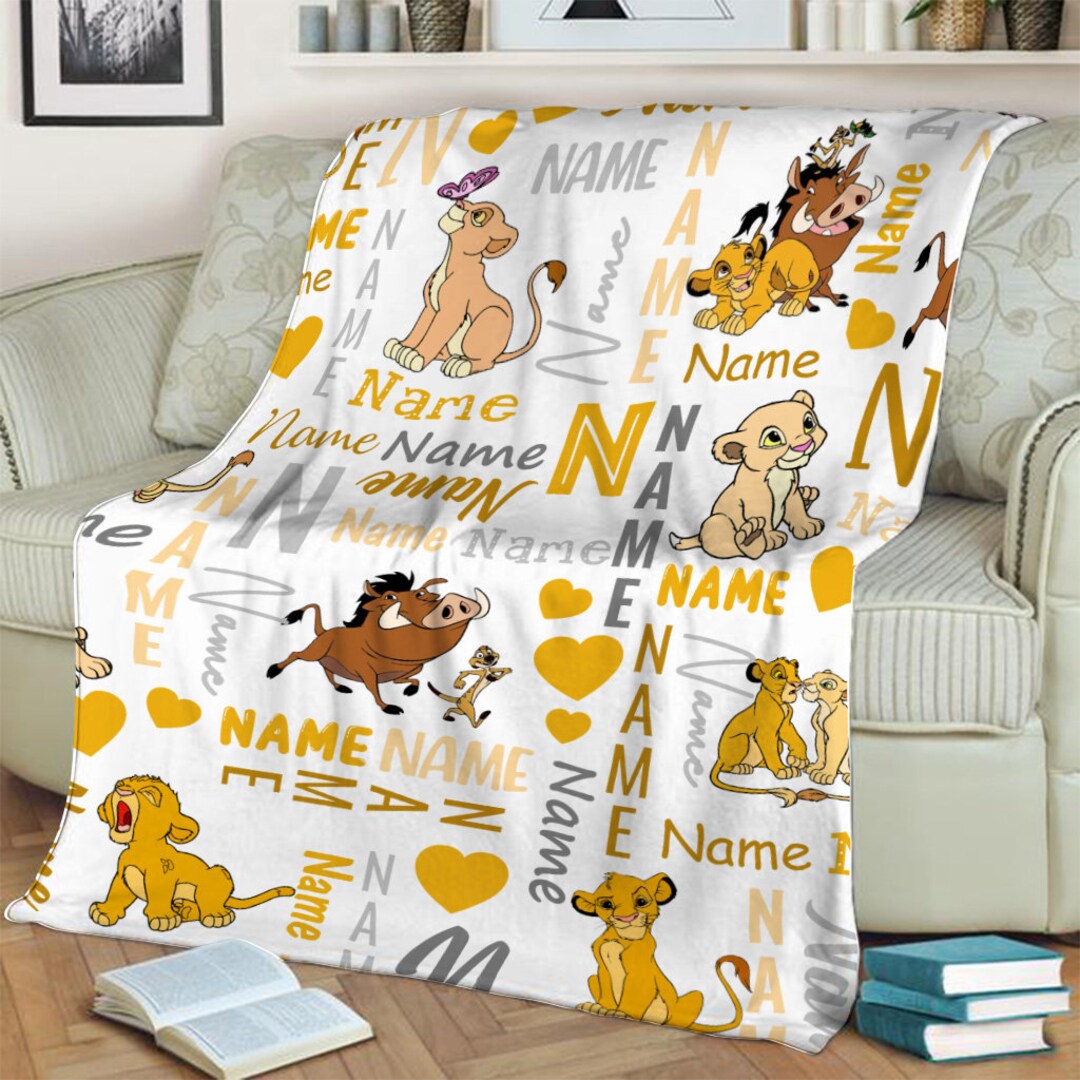 Disney Lion King Blanket, Personalized Lion King Blanket, Lion King ...