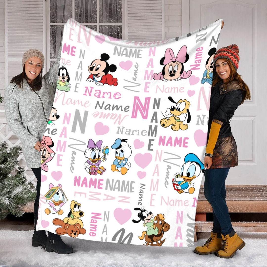 Mickey and Friends Blanket, Mickey Mouse Fleece Blanket, Disney Movie