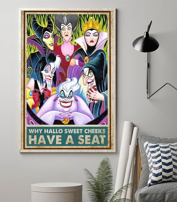 ディズニーヴィランズポスター、ヴィンテージヴィランズ印刷可能