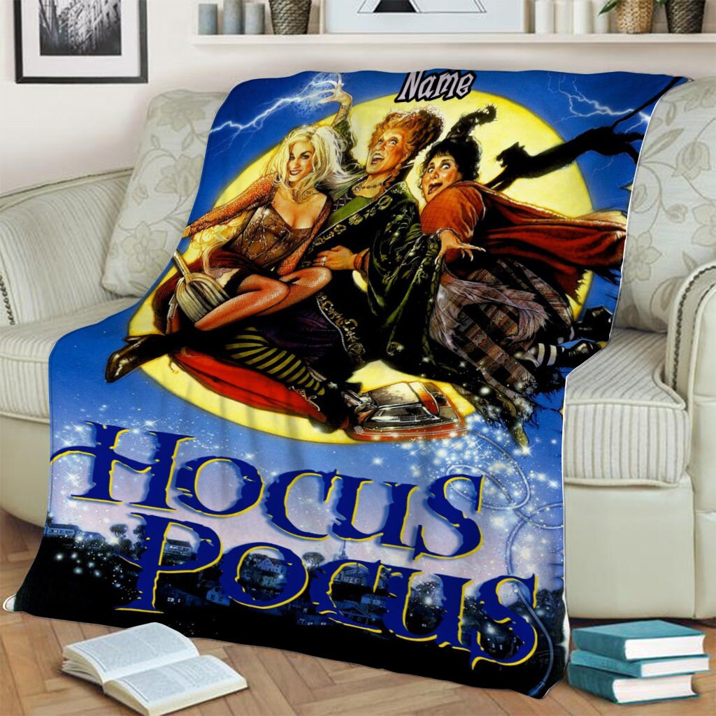 Spirit Halloween 'Makes Me Sick' Fleecedecke – Hocus Pocus Lizenz, 152x127 Cm