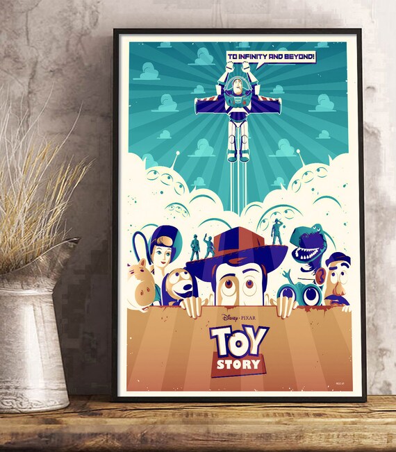 Toy Story Character Poster, Buzz Lightyear Poster, Toy Story