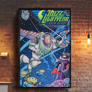 Póster de Buzz Lightyear, Toy Story imprimible, Póster de Disney, Decoración del hogar, Decoración de la habitación de los niños