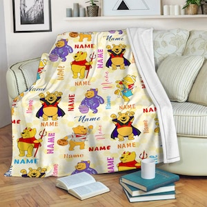 Custom Disney Winnie the Pooh Blanket, Pig Let, Tiger Eeyore Blanket