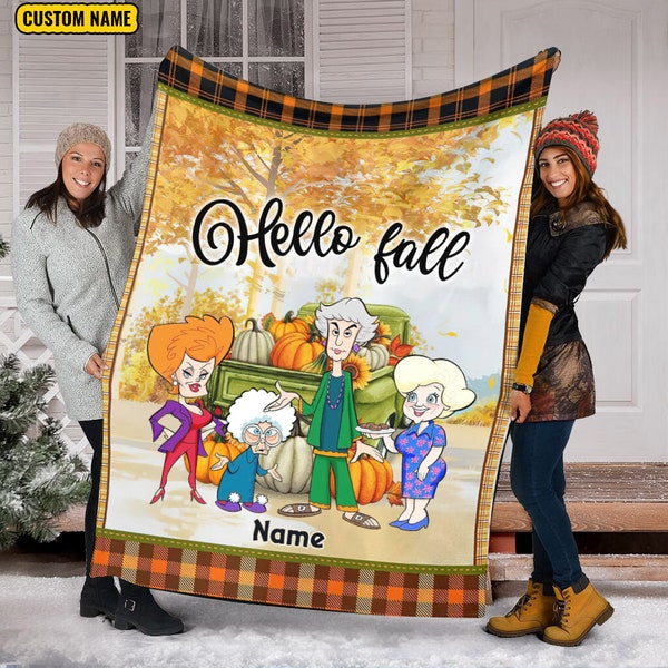 The Golden Girls Fleece Blanket, Golden Girls Blanket, Stay Golden Blanket, Golden Girls Movie Blanket,Fall Season Blanket,Thanksgiving Gift