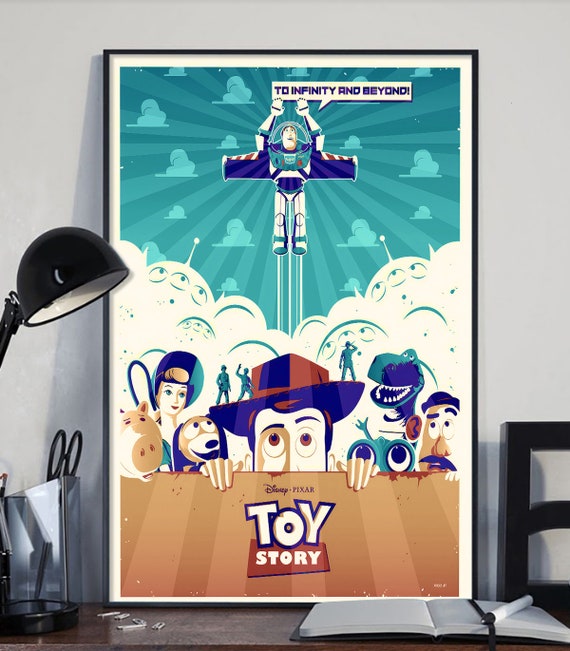 Toy Story Character Poster, Buzz Lightyear Poster, Toy Story