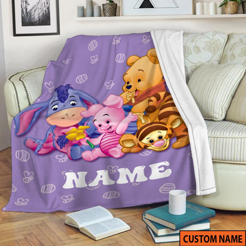 Baby Bedding Cartoon Winnie The Pooh Throw Blanket Sold By