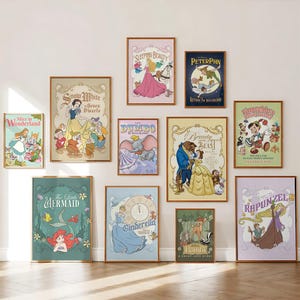 Disney Character Poster, Disney Princess Character, Disney Dumbo Movie Poster, Vintage Disney Movie Poster Classic