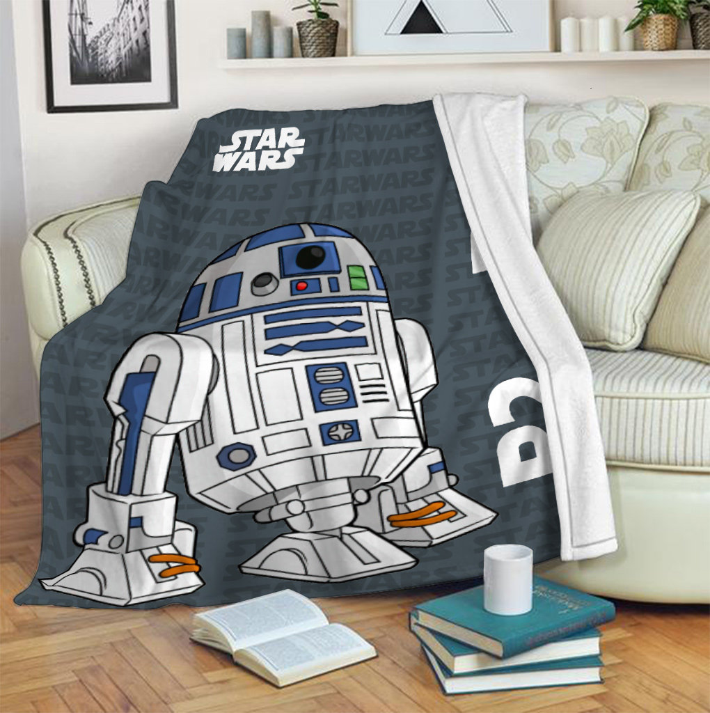 Star Wars R2-D2 Blanket, Star Wars Characters Blanket, Disney Star