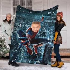 Black spiderman blanket hotsell