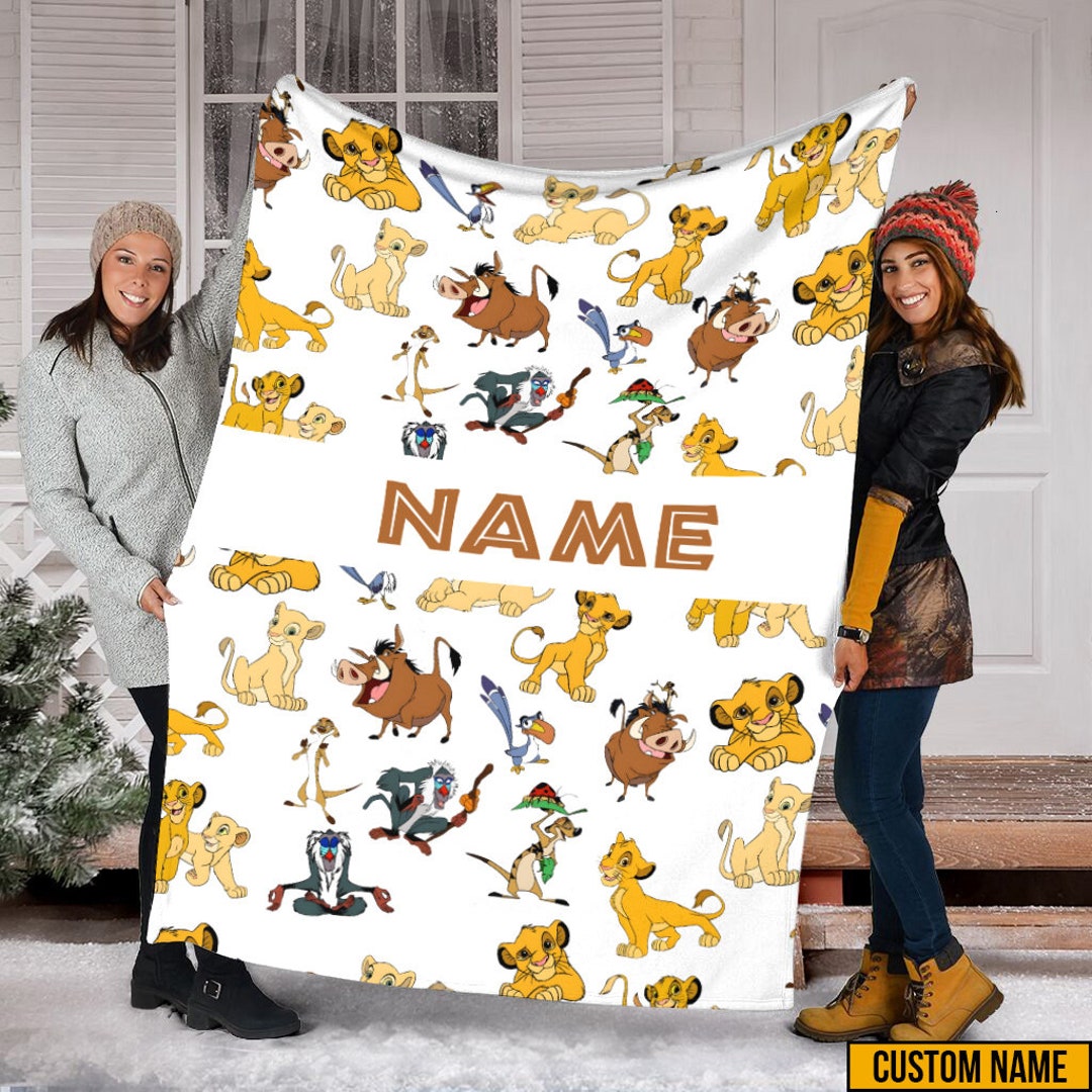 Personalized Name Disney Lion King Blanket, the Lion King Blanket