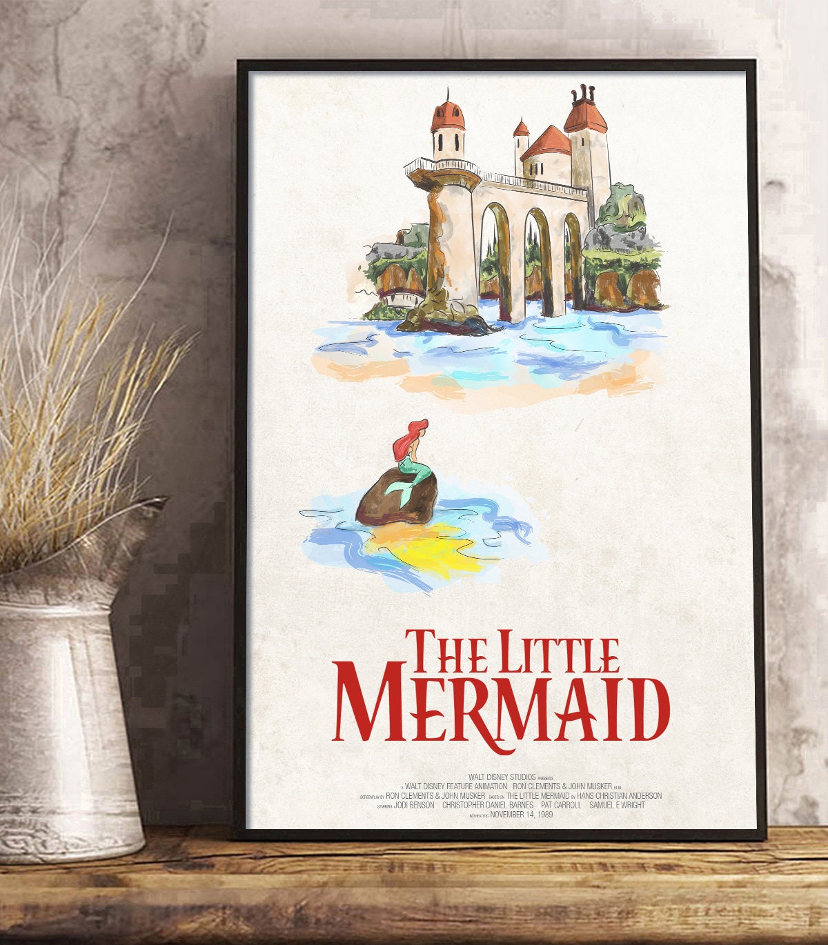 Vintage the Little Mermaid Movie Poster, Princess Ariel  display picture 1