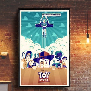 Toy Story Character Poster, Buzz Lightyear Poster, Toy Story Printable, Disney Poster, Home Decoration, Kid Room Decor