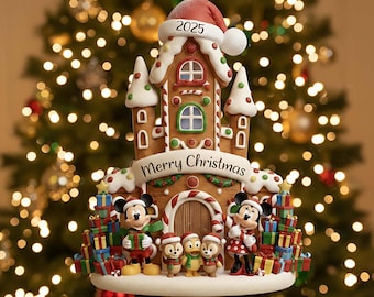 Custom Mickey And Friends Ornament 2025, Personalized Disney Family Christmas, Castle Keepsake, Minnie Donald Acrylic Decor, Xmas Gift