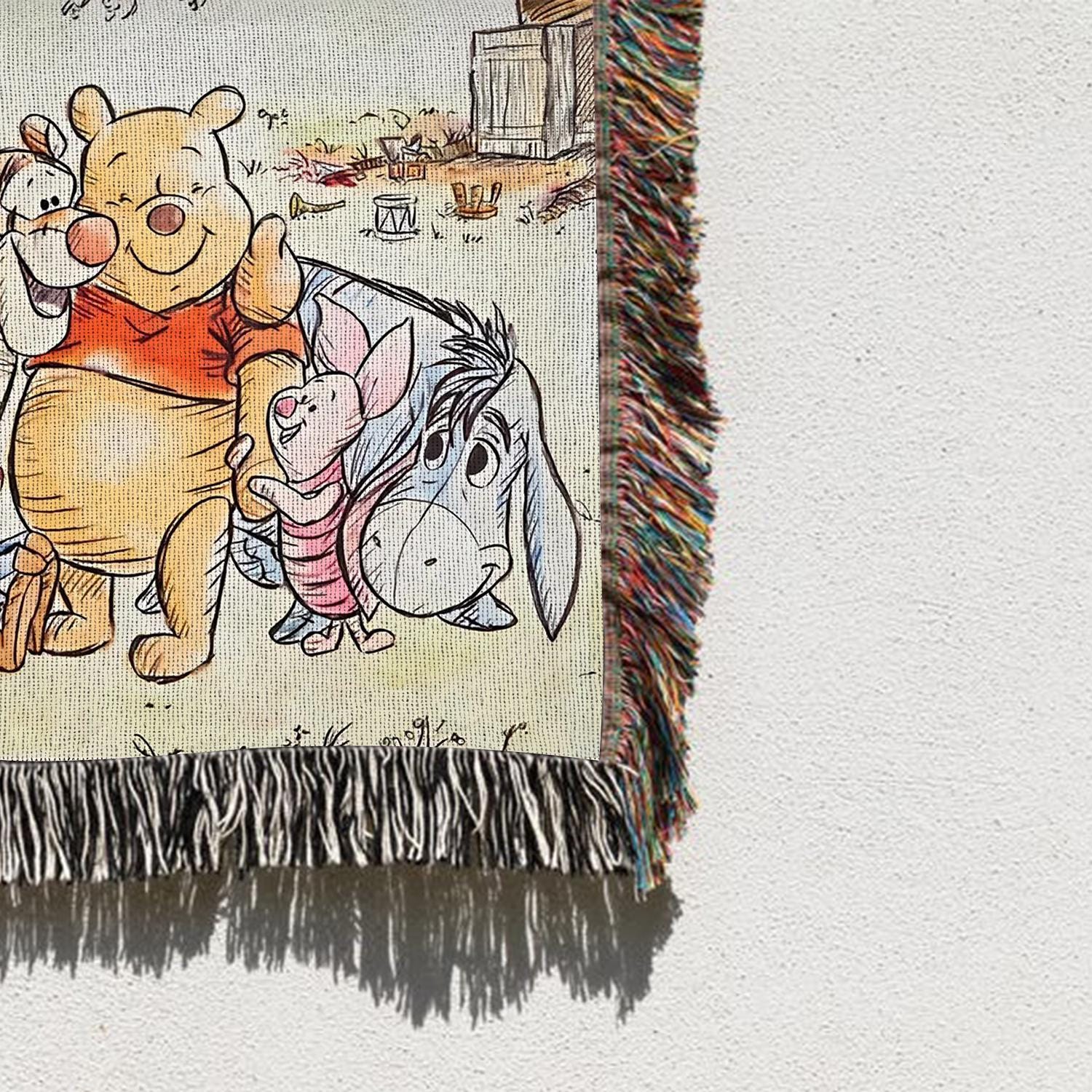 Disney Winnie the Pooh and Friends Woven Blanket, Winnie Pooh and