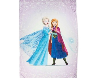 Disney Two Princess Fleece Blanket, Disneyland Magic Kingdom Blanket, Disney Birthday Girl Gift, Gift For Daughter, Baby Shower Gift