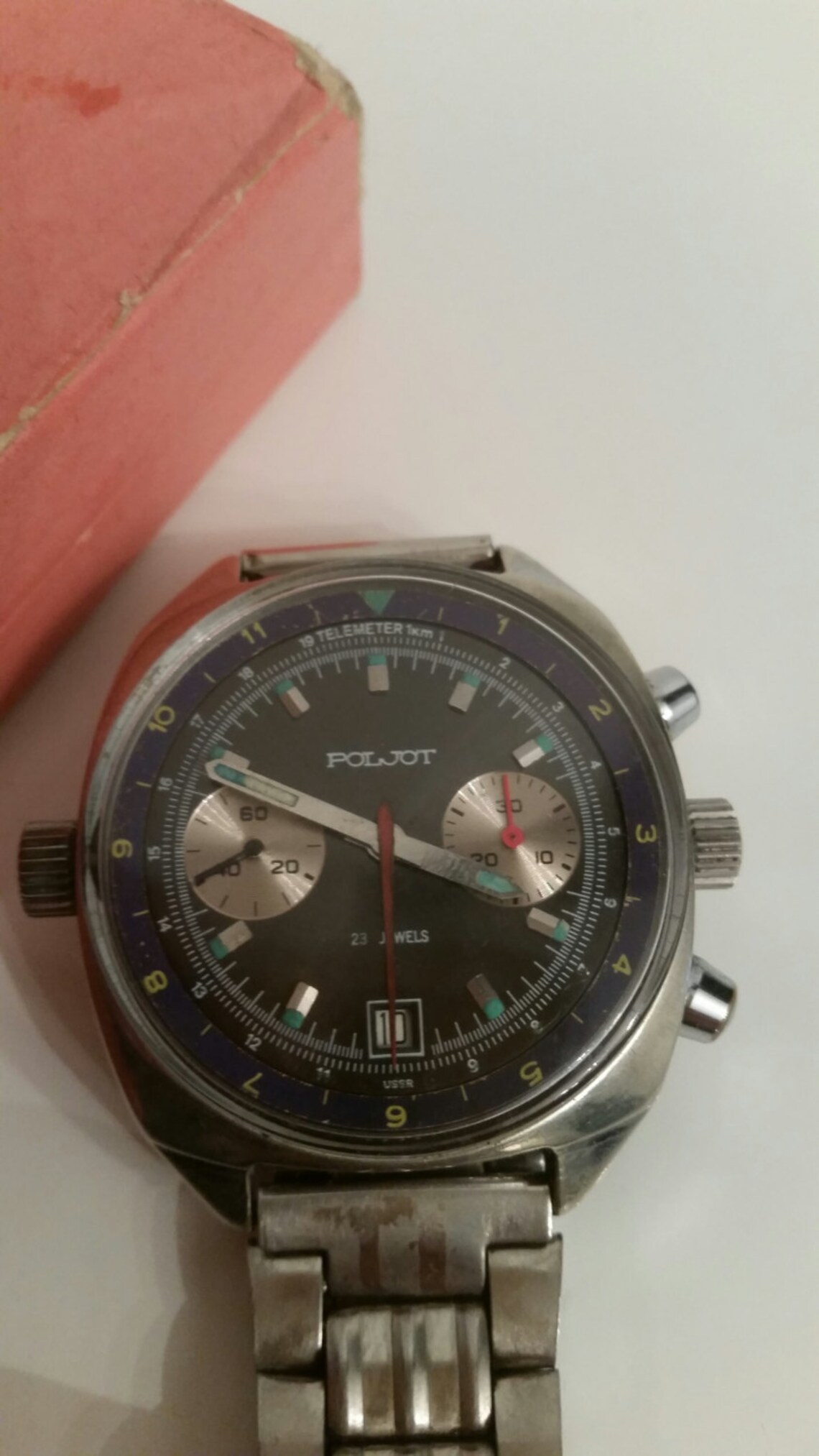 Poljot Chronograph 3133 Wrist Watch Men polet okean dial Etsy