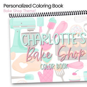 Personalized Bake Shop Coloring Book, Travel Size