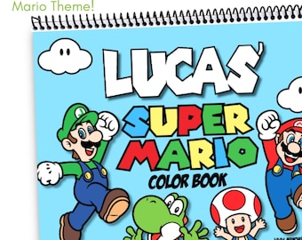 Personalized Super Mario Coloring Book – Kids Gift, 52 Pages