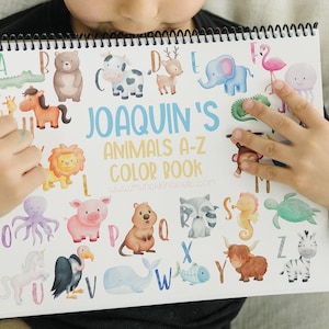 Custom Children&#39;s Color Book - Personalized Kids Gift -  Large Coloring Book for Kids - Gift for Kids - Themed Color Books for Kids
