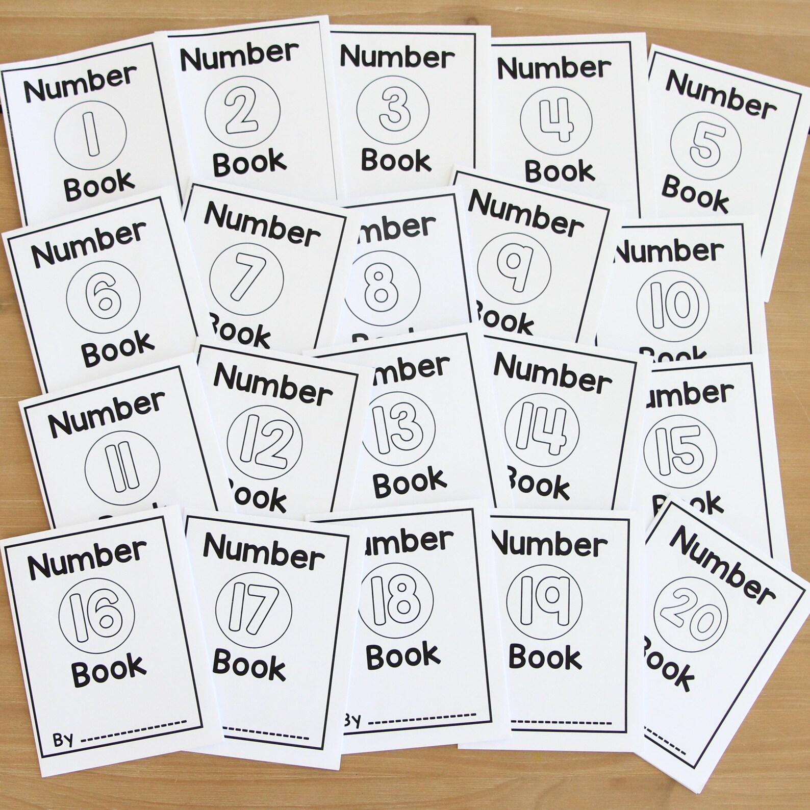 Printable Preschool and Toddler Number Books for Homeschool - Etsy