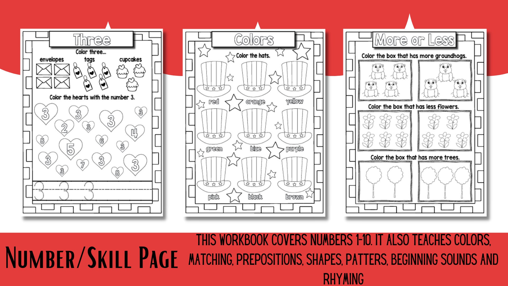 Personalized Preschool Workbook Preschool Curriculum - Etsy